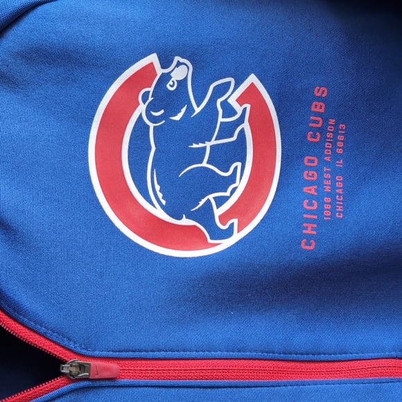 Nike Dri Fit Chicago Cubs Blue Baseball Quarter Zip Pullover Sweatshirt Mens M - Picture 3 of 10